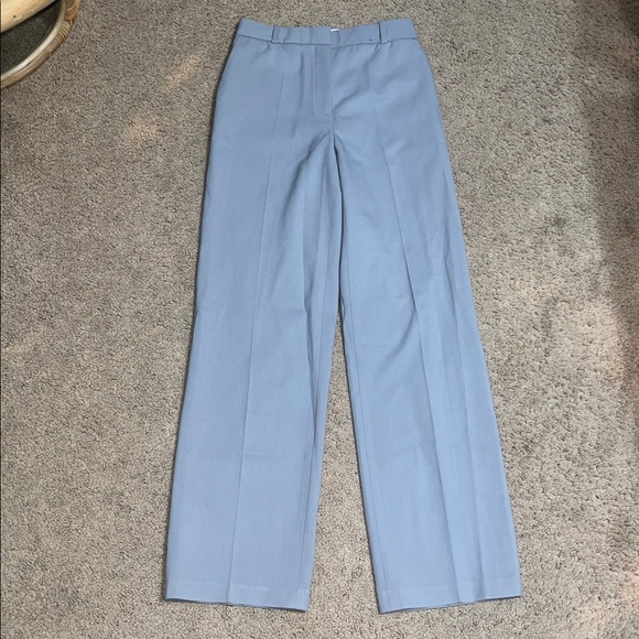 Aritzia Babaton Agency Trouser Pant City Wool High Waist Straight Leg Gray 2 - Picture 3 of 10